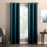 Ready made Solid Blackout Grommet Single Curtain Panel