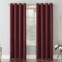 Ready made Solid Blackout Grommet Single Curtain Panel
