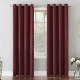 Ready made Solid Blackout Grommet Single Curtain Panel