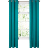 Ready made Solid Blackout Grommet Single Curtain Panel