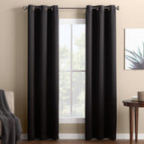 Ready made Solid Blackout Grommet Single Curtain Panel