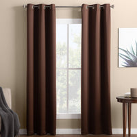 Ready made Solid Blackout Grommet Single Curtain Panel