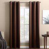 Ready made Solid Blackout Grommet Single Curtain Panel