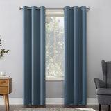 Ready made Solid Blackout Grommet Single Curtain Panel