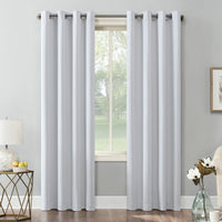 Ready made Solid Blackout Grommet Single Curtain Panel