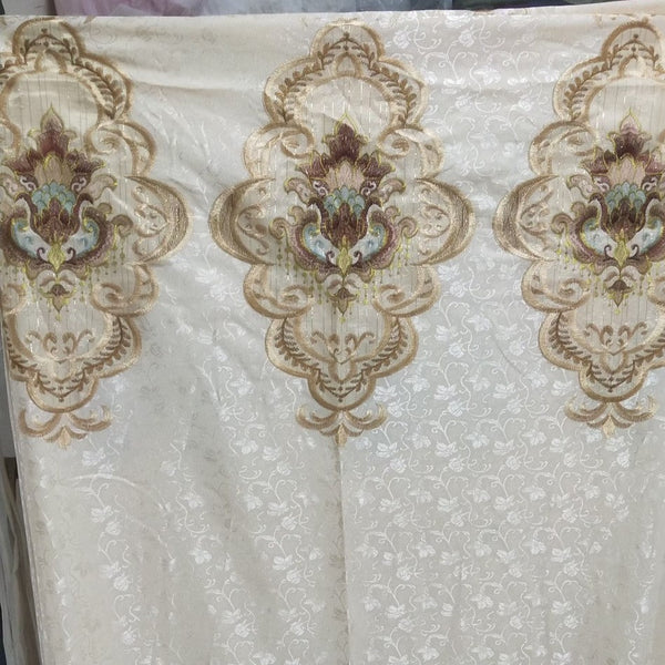 Chemical lace embroidery curtains fabric