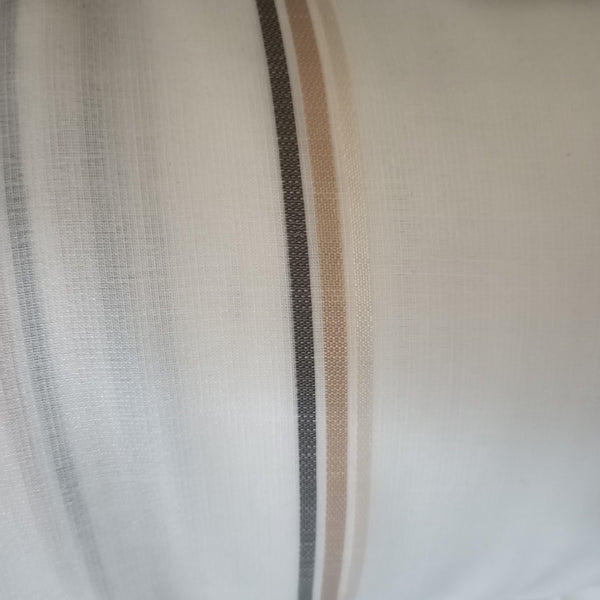 Color stripe linen sheer