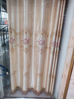 Chemical lace high accurancy embroidery curtains fabric