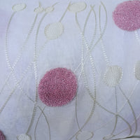 Embroidery on doris linen sheer