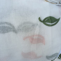 Embroidery on doris linen sheer