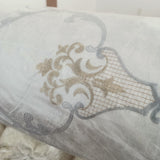 Embroidery jacquard curtain fabric