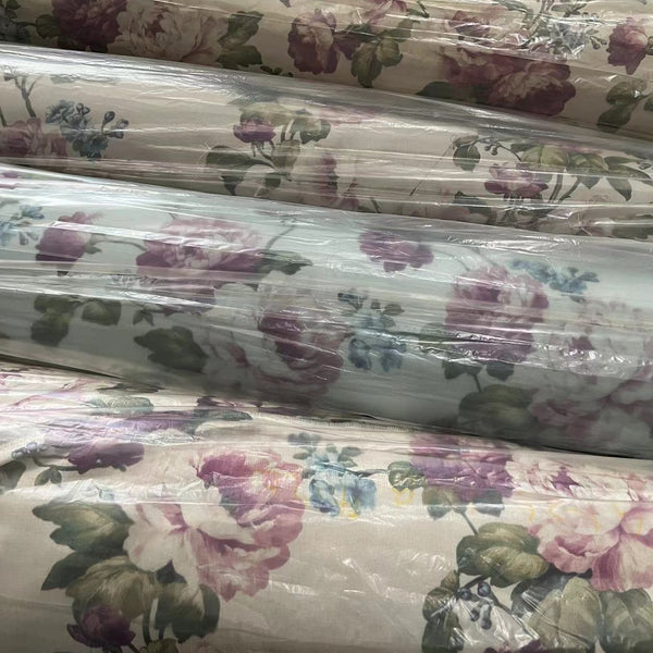 Printed small jacquard curtains fabric