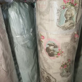 Printed or embroidery linen curtain fabric