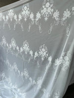 Cut velvet curtain sheer